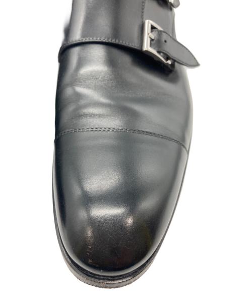 Santoni（サントーニ）Santoni (サントーニ) モンクストラップシューズ ブラック サイズ:8の古着・服飾アイテム
