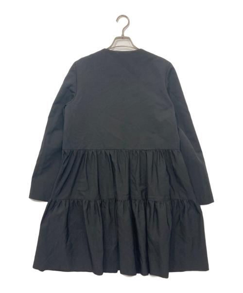 YOKO CHAN（ヨーコチャン）YOKO CHAN (ヨーコチャン) フリルコート ブラック サイズ:38の古着・服飾アイテム