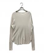 Hello, Bonjour!ハローボンジュール）の古着「RIB LONGSLEEVE T-SHIRT」｜ベージュ