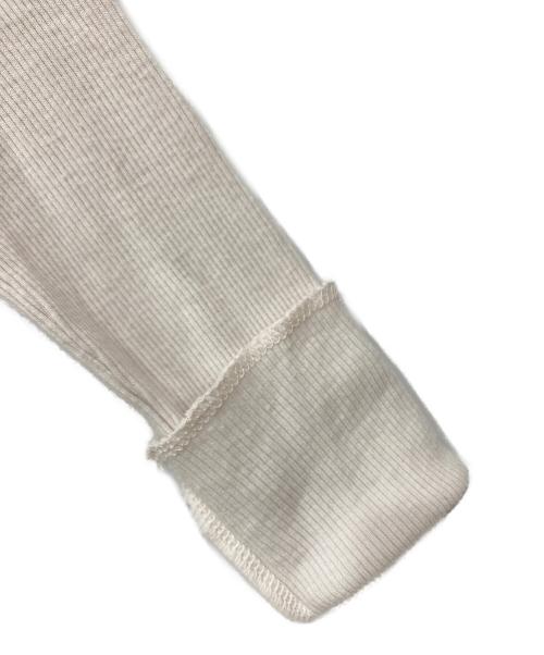 Hello, Bonjour!（ハローボンジュール）Hello, Bonjour! (ハローボンジュール) RIB LONGSLEEVE T-SHIRT ベージュ サイズ:Freeの古着・服飾アイテム