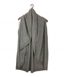 Sybilla（シビラ）の古着「ウールドレープニットジレ」｜グレー