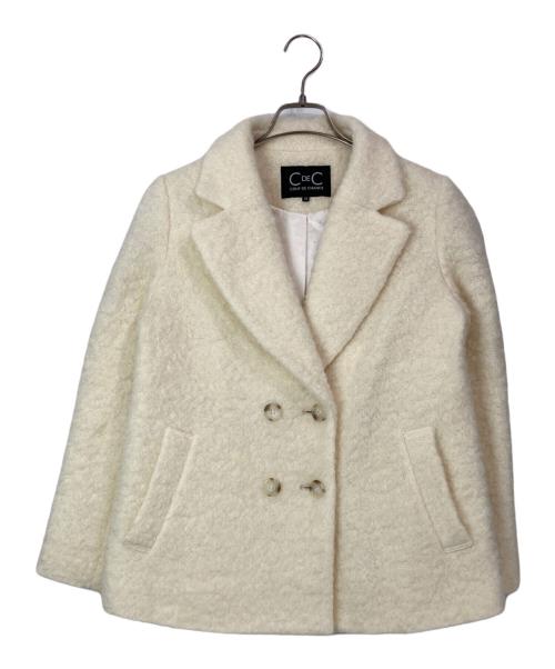 COUP DE CHANCE（クードシャンス）COUP DE CHANCE (クードシャンス) ミドル丈コート アイボリー サイズ:36の古着・服飾アイテム