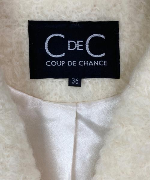 COUP DE CHANCE（クードシャンス）COUP DE CHANCE (クードシャンス) ミドル丈コート アイボリー サイズ:36の古着・服飾アイテム