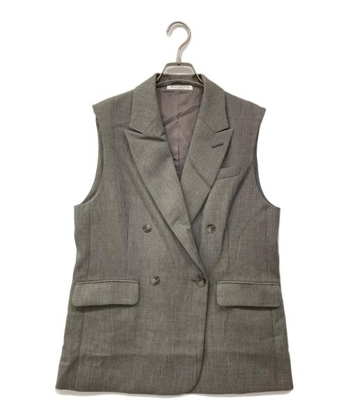 BEAUTY&YOUTH（ビューティーアンドユース）BEAUTY&YOUTH (ビューティーアンドユース) シャークスキン スリーブレス ジャケット グレー サイズ:Mの古着・服飾アイテム