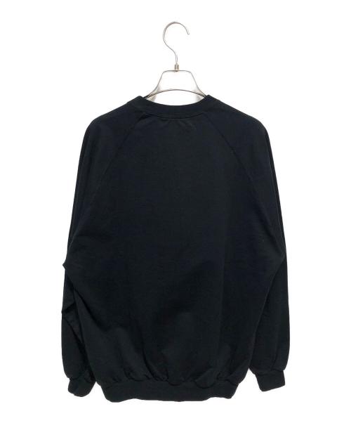 everyone（エブリワン）everyone (エブリワン) light weight cotton crew neck ブラック サイズ:Mの古着・服飾アイテム