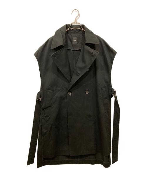 Munich（ミューニック）MUNICH (ミューニック) マイクロピーチコットンツイルトレンチジレ ブラック サイズ:0Sの古着・服飾アイテム