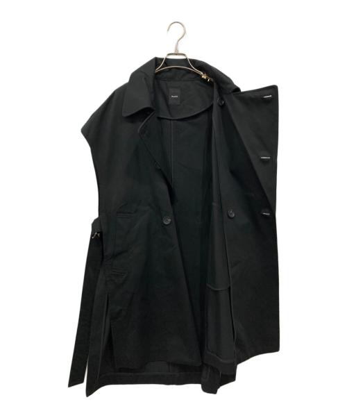 Munich（ミューニック）MUNICH (ミューニック) マイクロピーチコットンツイルトレンチジレ ブラック サイズ:0Sの古着・服飾アイテム