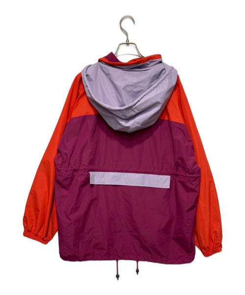 OOF WEAR（オーフウエア）OOF WEAR (オーフウエア) ミックスカラー ライトナイロンマウンテンパーカー オレンジ×パープル サイズ:44の古着・服飾アイテム