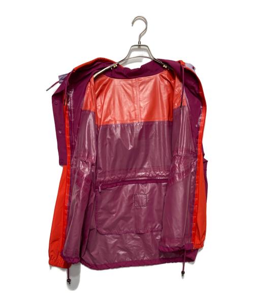 OOF WEAR（オーフウエア）OOF WEAR (オーフウエア) ミックスカラー ライトナイロンマウンテンパーカー オレンジ×パープル サイズ:44の古着・服飾アイテム