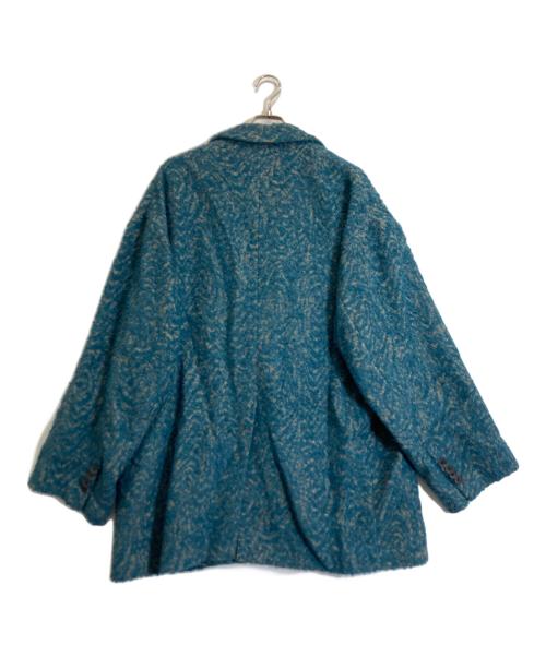 MAISON SPECIAL（メゾンスペシャル）MAISON SPECIAL (メゾンスペシャル) プライムオーバーループジャガードテーラードジャケット ブルー サイズ:2の古着・服飾アイテム