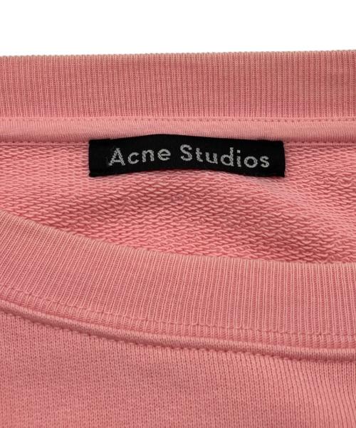 Acne studios（アクネ ストゥディオス）ACNE STUDIOS (アクネ ストゥディオス) フェイススウェット FACE SWEAT ピンク サイズ:Lの古着・服飾アイテム
