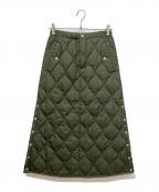 TAIONタイオン）の古着「ミリタリー ダウンスカート　ソフトシェル」｜オリーブ