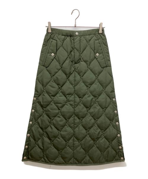 TAION（タイオン）TAION (タイオン) ミリタリー ダウンスカート　ソフトシェル オリーブ サイズ:Mの古着・服飾アイテム