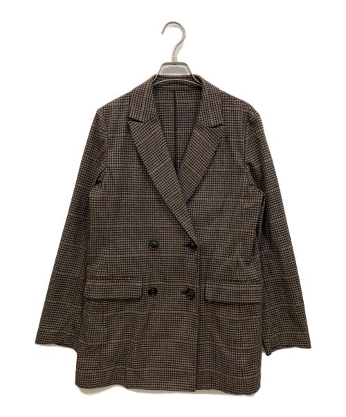 GALLARDA GALANTE（ガリャルダガランテ）GALLARDA GALANTE (ガリャルダガランテ) チェックジャケット ブラウン サイズ:Freeの古着・服飾アイテム