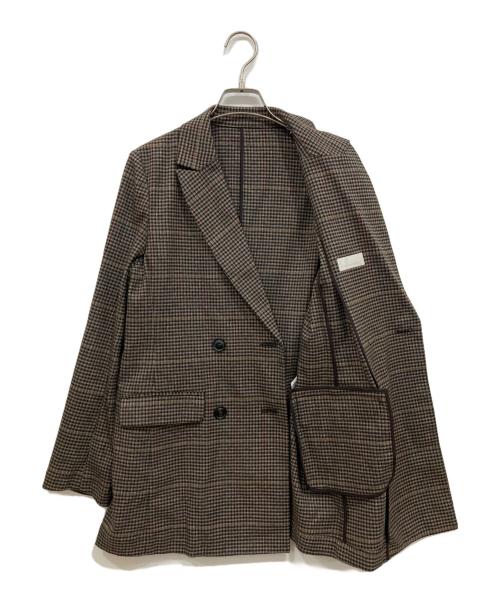 GALLARDA GALANTE（ガリャルダガランテ）GALLARDA GALANTE (ガリャルダガランテ) チェックジャケット ブラウン サイズ:Freeの古着・服飾アイテム