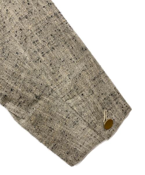 qualite（カリテ）qualite (カリテ) シルクネップツイードジャケット ベージュ サイズ:36の古着・服飾アイテム