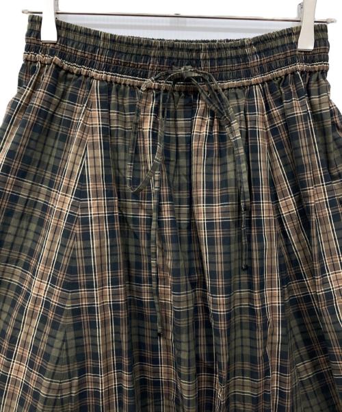 BAUME（ボーメ）BAUME (ボーメ) チェックロングスカート カーキ サイズ:00の古着・服飾アイテム