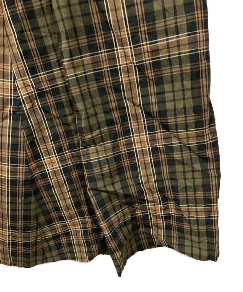 BAUME（ボーメ）BAUME (ボーメ) チェックロングスカート カーキ サイズ:00の古着・服飾アイテム