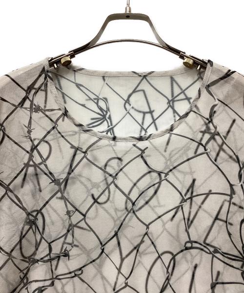 LIMI feu（リミフゥ）LIMI feu (リミフゥ) ワイヤープリントカットソー ライトグレー サイズ:2の古着・服飾アイテム