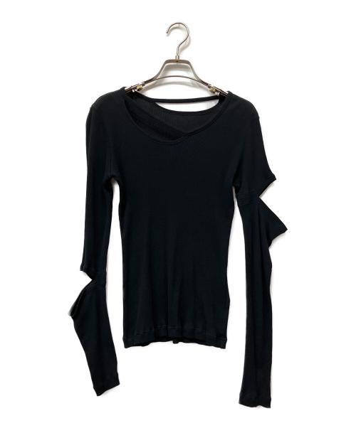 LIMI feu（リミフゥ）LIMI feu (リミフゥ) C RIB STITCH ARM SLIT T ブラック サイズ:2の古着・服飾アイテム