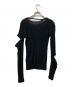 LIMI feu (リミフゥ) C RIB STITCH ARM SLIT T ブラック サイズ:2：7000円