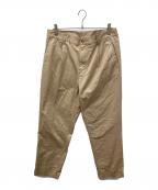 BEAMS PLUSビームスプラス）の古着「1 Pleat 80/3 Twill　1プリーツ チノツイル トラウザーズ 　パンツ」｜ベージュ
