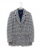 CHANELシャネル）の古着「ココボタンツイードジャケット」｜ホワイト×ネイビー
