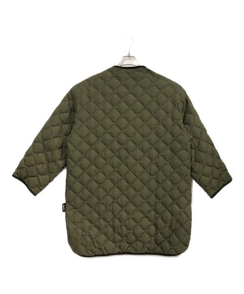 Gymphlex（ジムフレックス）Gymphlex (ジムフレックス) ダイヤキルティングダウンコート オリーブ サイズ:14の古着・服飾アイテム
