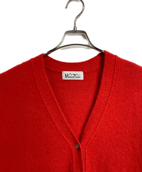 Manastash（マナスタッシュ）Manastash (マナスタッシュ) ABERDEEN KURTIGAN　アバディーンカーディガン　カーディガン レッド サイズ:FREEの古着・服飾アイテム