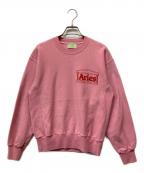 ARIESアリーズ）の古着「Classic Temple Sweatshirt」｜ピンク