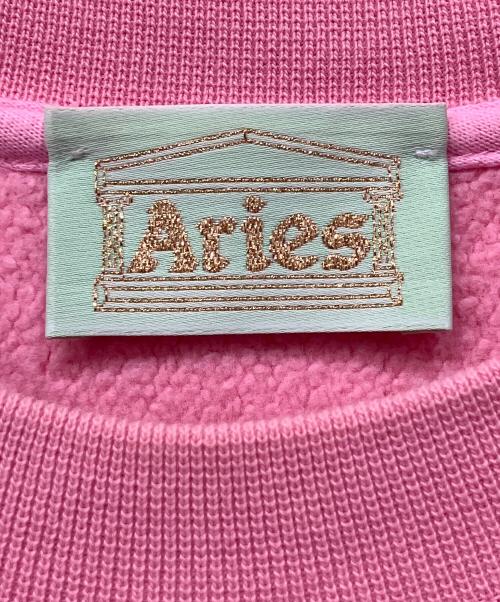 ARIES（アリーズ）ARIES (アリーズ) Classic Temple Sweatshirt ピンク サイズ:XSの古着・服飾アイテム