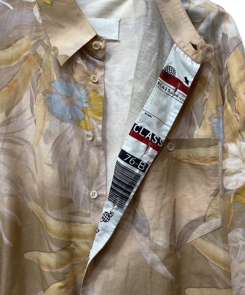 Maison Margiela（メゾンマルジェラ）Maison Margiela (メゾンマルジェラ) オーバーサイズプリントシャツ ベージュ サイズ:38の古着・服飾アイテム
