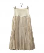 JIL SANDERジルサンダー）の古着「プリーツスカート」｜アイボリー