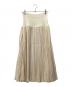 JIL SANDER（ジルサンダー）の古着「プリーツスカート」｜アイボリー