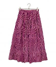 DRIES VAN NOTEN×LEN LYE（ドリスヴァンノッテン×レン・ライ）の古着「総柄ロングスカート」｜パープル