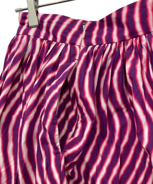 DRIES VAN NOTEN（ドリスヴァンノッテン）DRIES VAN NOTEN (ドリスヴァンノッテン) LEN LYE (レン・ライ) 総柄ロングスカート パープル サイズ:36の古着・服飾アイテム