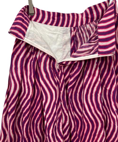 DRIES VAN NOTEN（ドリスヴァンノッテン）DRIES VAN NOTEN (ドリスヴァンノッテン) LEN LYE (レン・ライ) 総柄ロングスカート パープル サイズ:36の古着・服飾アイテム