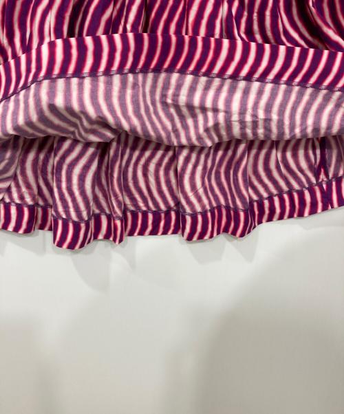 DRIES VAN NOTEN（ドリスヴァンノッテン）DRIES VAN NOTEN (ドリスヴァンノッテン) LEN LYE (レン・ライ) 総柄ロングスカート パープル サイズ:36の古着・服飾アイテム