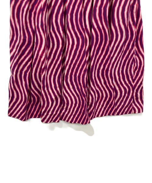 DRIES VAN NOTEN（ドリスヴァンノッテン）DRIES VAN NOTEN (ドリスヴァンノッテン) LEN LYE (レン・ライ) 総柄ロングスカート パープル サイズ:36の古着・服飾アイテム