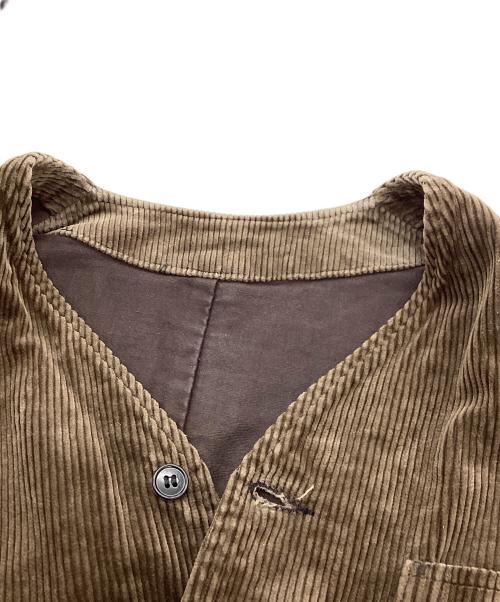 Beau Fort（ビューフォート）Beau Fort (ビューフォート) シンチバック コーデュロイベスト ブラウン サイズ:Fの古着・服飾アイテム