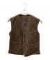 Beau Fort（ビューフォート）の古着「シンチバック コーデュロイベスト」｜ブラウン