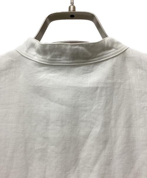 SCYE（サイ）SCYE (サイ) UNITED ARROWS (ユナイテッドアローズ) 別注LIN タック ワンピース ホワイト サイズ:38の古着・服飾アイテム