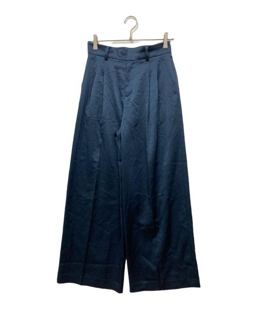 DEUXIEME CLASSE（ドゥーズィエム クラス）Deuxieme Classe (ドゥーズィエム クラス) Minimal Satin パンツ/ミニマルサテンパンツ ネイビー サイズ:36の古着・服飾アイテム