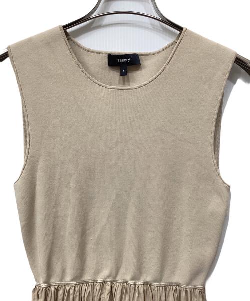 theory（セオリー）theory (セオリー) Glossed Poplin Crew NK C VOL DR ベージュ サイズ:Pの古着・服飾アイテム