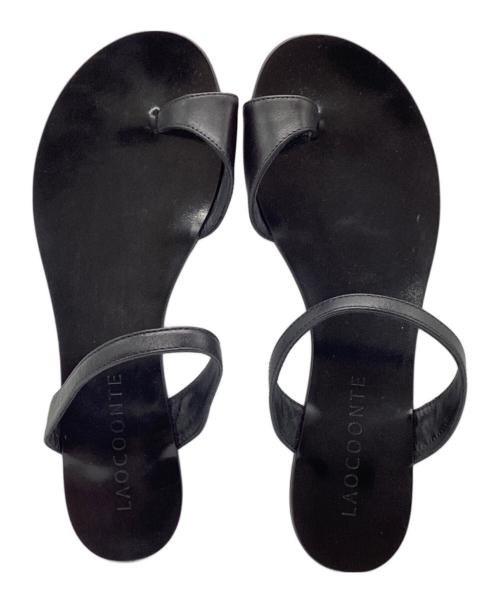 LAOCOONTE（ラオコンテ）LAOCOONTE (ラオコンテ) Alice トングサンダル ブラック サイズ:37の古着・服飾アイテム