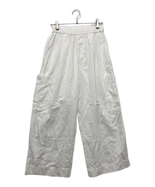 GALERIE VIE（ギャルリーヴィー）GALERIE VIE (ギャルリーヴィー) ノンマーセライズドコットンギャバジン ミリタリーパンツ ホワイト サイズ:32の古着・服飾アイテム