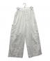 GALERIE VIE（ギャルリーヴィー）の古着「ノンマーセライズドコットンギャバジン ミリタリーパンツ」｜ホワイト