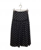 MACKINTOSH PHILOSOPHYマッキントッシュ フィロソフィー）の古着「フラワープリントスカート」｜ネイビー