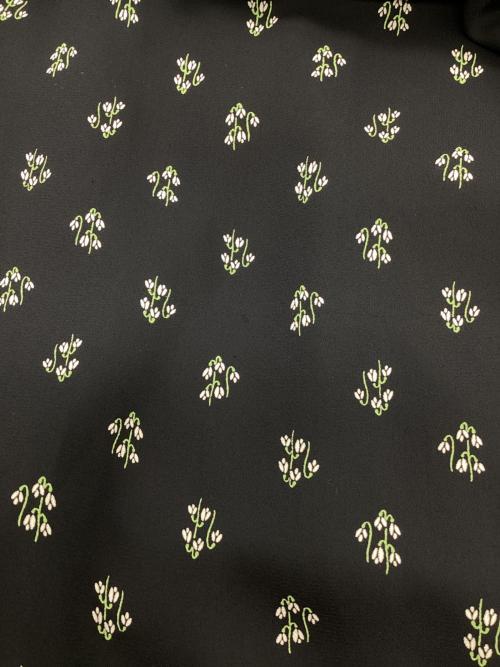 MACKINTOSH PHILOSOPHY（マッキントッシュ フィロソフィー）MACKINTOSH PHILOSOPHY (マッキントッシュ フィロソフィー) フラワープリントスカート ブラック サイズ:36の古着・服飾アイテム