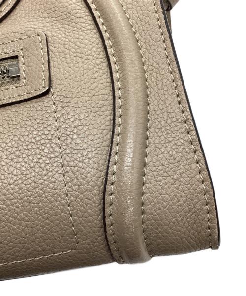 CELINE（セリーヌ）CELINE (セリーヌ) ラゲージ マイクロハンドバッグ ベージュ サイズ:イタリア製の古着・服飾アイテム